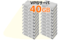 VPSサーバ 40GB